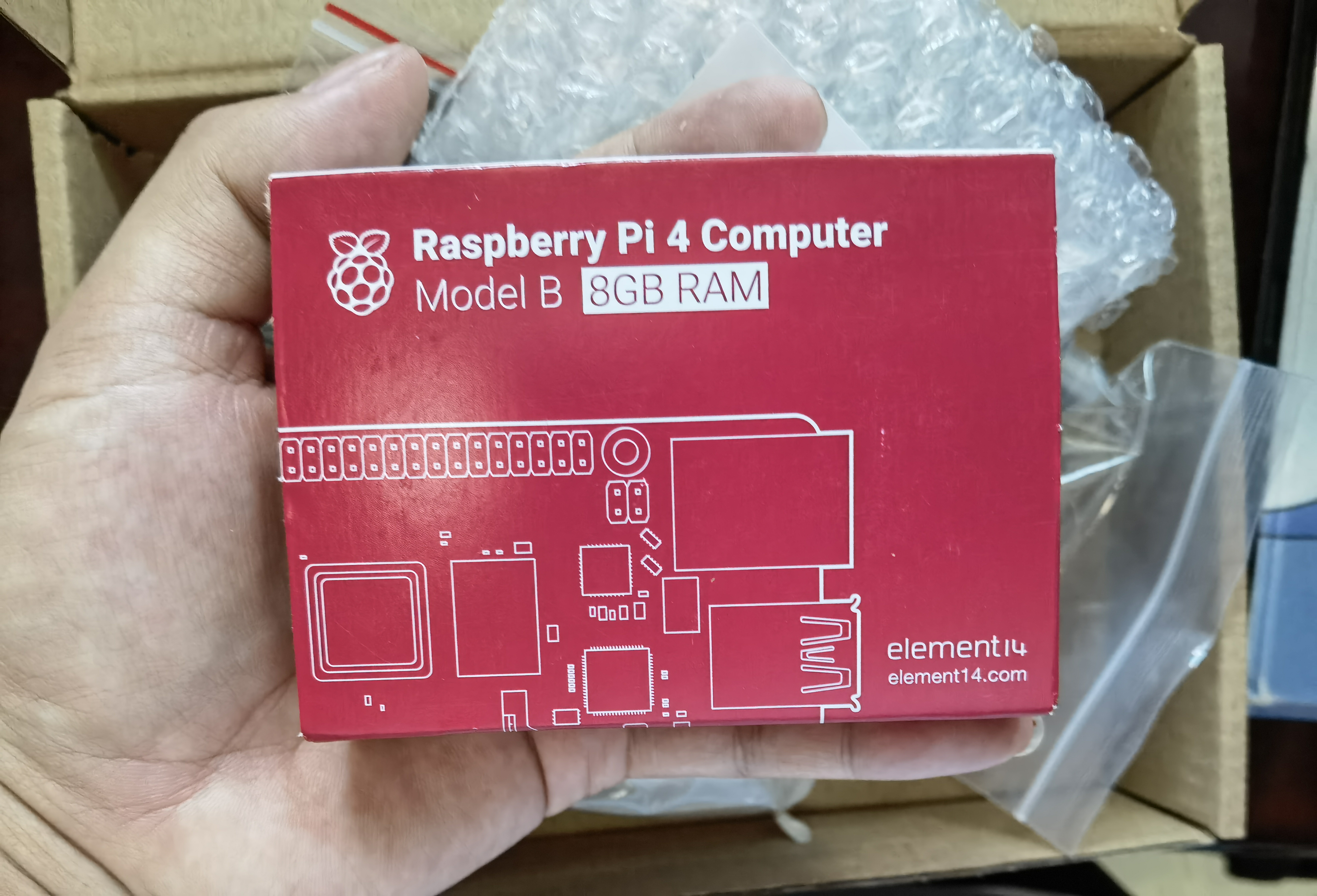 树莓派Raspberry4B/8GB开箱